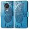 Mobigear Butterfly Housse Nokia 6.2 Etui Porte-Monnaie - Bleu
