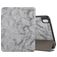 Mobigear Tri-Fold Marble Coque iPad Air 11 Pouces (2025) Etui + Porte-crayon - Gris