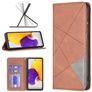 Mobigear Rhombus Slim Housse Samsung Galaxy A73 Etui - Marron