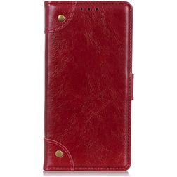 Mobigear Ranch Motorola Moto G60s Étui Portefeuille - Bordeaux