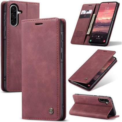 CaseMe 013 Housse Samsung Galaxy A56 Etui Porte-Monnaie - Rouge