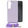 Mobilize Lanyard Gelly Samsung Galaxy A05s Coque avec cordon en TPU Souple - Pastel Purple