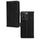 Mobilize Wallet Housse iPhone 15 Pro Etui en Cuir Véritable Porte-Monnaie - Noir