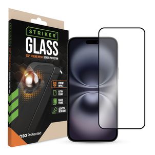 Striker Xtreme Impact iPhone 15 Plus Verre trempé Protection d'écran - Compatible Coque