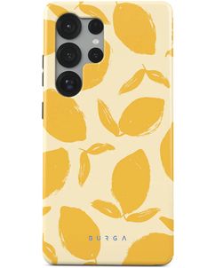 Burga Tough Coque Samsung Galaxy S25 Ultra Coque arrière Rigide Anti-Chocs - Lemon Tart