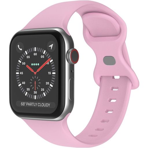 Mobigear Sport Dual Bracelet Silicone Apple Watch Fermeture à clou et passant - 49/46/45/44 mm - Lavande