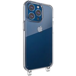 Mobigear Mix & Match Transparent iPhone 13 Pro TPU souple Coque avec cordon - Transparent