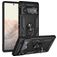 Mobigear Armor Ring Coque Google Pixel 6 Pro Coque arrière Rigide Anti-Chocs avec Anneau-Support - Noir