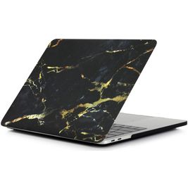 Mobigear Marble MacBook Pro 14 Pouces (2021-2026) Coque - Noir / Marron - Model A2442 / A2779 / A2918 / A2992 / A3401 / A3112 / A3434 / A3427 / A3426