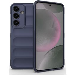 Mobigear Bumpy Coque Samsung Galaxy S25 Plus Coque arrière en TPU Souple - Dark Blue