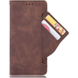 Mobigear Slide Wallet Housse POCO F4 GT Etui Porte-Monnaie - Marron