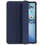 Decoded Textured Slim Coque iPad Air 13 Pouces (2024) Etui en Silicone Souple - Navy Peony