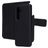 Mobiparts Housse Samsung Galaxy S25 Etui avec Coque Détachable en Cuir Véritable Porte-Monnaie - Noir