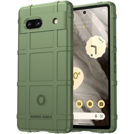 Mobigear Rugged Shield Coque Google Pixel 7a Coque arrière en TPU Souple Anti-Chocs - Vert