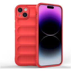 Mobigear Bumpy Coque iPhone 15 Plus Coque arrière en TPU Souple - Rouge