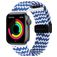 Mobigear Braided Mag Bracelet Nylon Apple Watch Fermeture magnétique - 42/41/40/38 mm - Blanc / Bleu