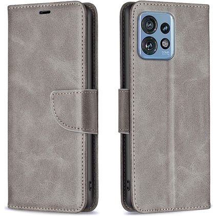Mobigear Excellent Housse Motorola Edge 40 Pro Etui Porte-Monnaie - Gris