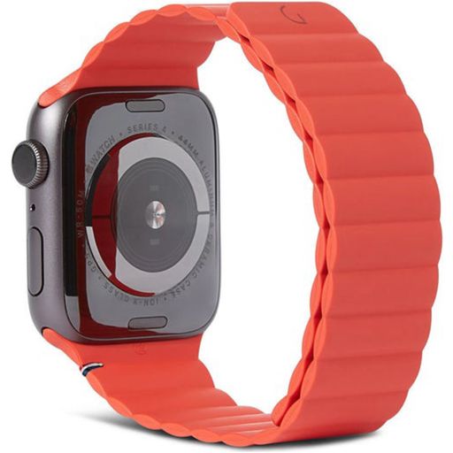Decoded Magnetic Traction Strap Bracelet Silicone Apple Watch Fermeture magnétique - 49/46/45/44 mm - Orange