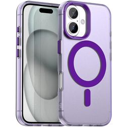 Mobigear Shockproof Coque iPhone 17 MagSafe Coque arrière Rigide - Violet