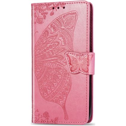 Mobigear Butterfly Housse iPhone 11 Etui Porte-Monnaie - Rose