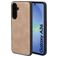 Mobiparts Classic Samsung Galaxy A36 MagSafe TPU / Similicuir Coque arrière - Moonstone Beige