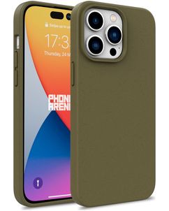 Mobigear Bio Coque iPhone 16 Pro Coque arrière en Eco-Friendly - Vert
