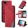 Mobigear Rhombus Housse iPhone SE (2022) Etui Porte-Monnaie - Rouge