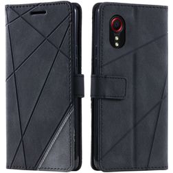 Mobigear Rhombus Housse Samsung Galaxy Xcover 7 Etui Porte-Monnaie - Noir