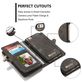 Caseme 008 Housse iPhone 6s Etui avec Coque Détachable Porte-Monnaie - Noir