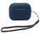 Mobigear Lanyard Coque Silicone souple pour Apple AirPods Pro 2 - Bleu foncé