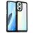 Mobigear Crystal Coque OPPO Reno 7 Lite Coque arrière Rigide - Transparent / Noir