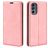 Mobigear Retro Slim Housse Motorola Moto G62 Etui Porte-Monnaie - Rose