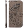 Mobigear Butterfly Housse Samsung Galaxy S25 Plus Etui Porte-Monnaie - Gris