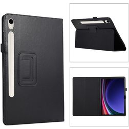 Mobigear Classic Coque Samsung Galaxy Tab S11 Etui + Porte-crayon - Noir