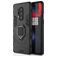 Mobigear Armor Ring Coque OnePlus 8 Pro Coque arrière Rigide Anti-Chocs avec Anneau-Support - Noir