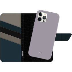 Valenta Snap Luxe Housse iPhone 12 Pro Max Etui avec Coque Détachable Porte-Monnaie - Violet