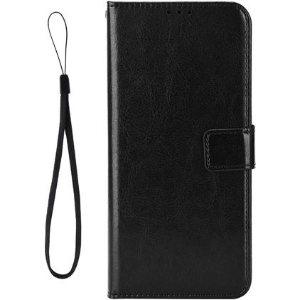 Mobigear Wallet Housse TCL 30 Plus Etui Porte-Monnaie - Noir