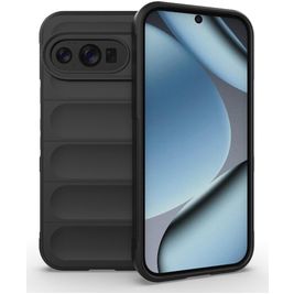 Mobigear Bumpy Coque Google Pixel 10 Pro Coque arrière en TPU Souple - Noir