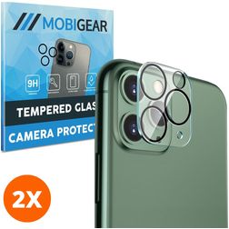 Mobigear iPhone 11 Pro Max Verre trempé Protection Caméra - Compatible Coque (Lot de 2)