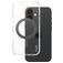 CARE by PanzerGlass Kickstand iPhone 16 MagSafe Plastique rigide Coque arrière avec béquille - Transparent / Noir