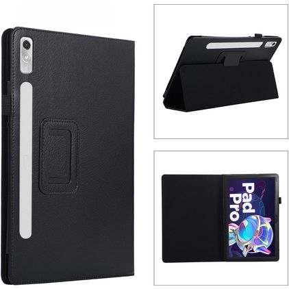 Mobigear Classic Lenovo Tab P11 Pro Gen 2 Étui + Porte-stylet - Noir
