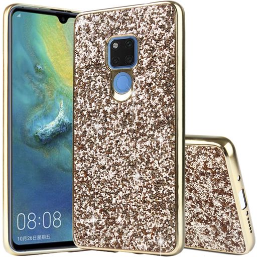 Mobigear Glitter Coque Huawei Mate 20 Pro Coque arrière Rigide - Or