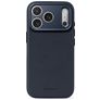 Decoded Coque iPhone 18 Pro MagSafe Coque arrière en Cuir Véritable Anti-Chocs - Midnight Blue