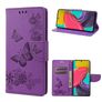 Mobigear Butterfly Housse Samsung Galaxy M53 Etui Porte-Monnaie - Violet