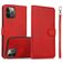 Mobigear Wallet Housse iPhone 16 Pro Max Etui avec Coque Détachable Porte-Monnaie - Rouge