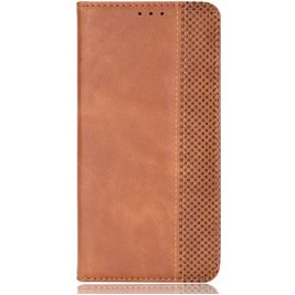Mobigear Sensation Housse TCL 30E Etui Porte-Monnaie - Cognac