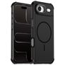 Mobigear Airbag Shockproof Coque iPhone Air MagSafe Coque arrière Rigide Anti-Chocs - Noir