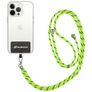 Mobigear Lanyard - Cordon de téléphone universel ajustable - Noir / Vert