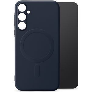 My Style Protective Flex Coque Samsung Galaxy A35 MagSafe Coque arrière en TPU Souple - Bleu Marin