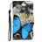 Mobigear Design Housse Xiaomi Redmi 9C Etui Porte-Monnaie - Papillon
